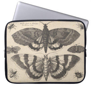 Vintage MotteLepidoptera Laptopschutzhülle