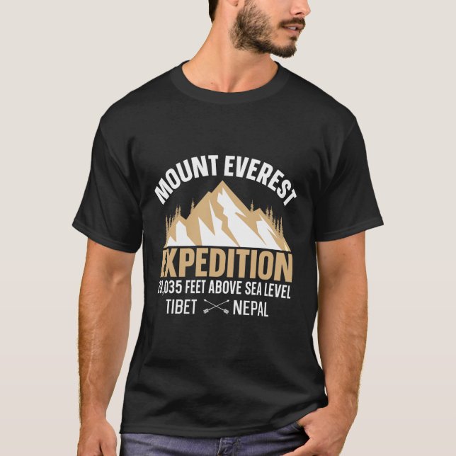 Vintage Mount Everest T-Shirts Skifreizeit Tri (Vorderseite)