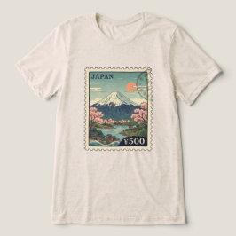 Vintage-Mount Fuji Japan Tri-Blend Shirt