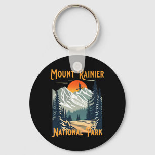 Vintage Mount Rainier National Park Souvenir Wande Schlüsselanhänger