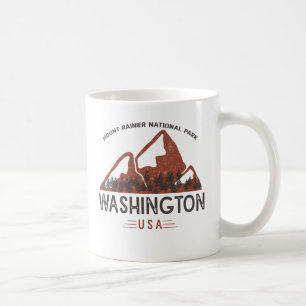 Vintage Mount Rainier Nationalpark Washington Cof Kaffeetasse
