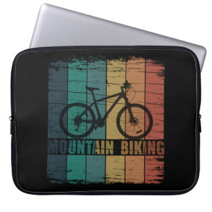 Vintage-Mountainbike-Fahren Laptopschutzhülle