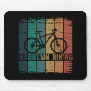 Vintage-Mountainbike-Fahren Mousepad