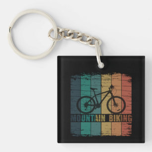 Vintage-Mountainbike-Fahren Schlüsselanhänger