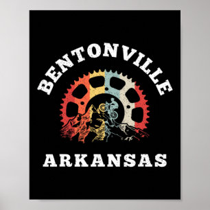 Vintage-Mountainbike-Kette aus Bentonville, Arkans Poster
