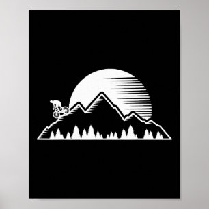 Vintage-Mountainbike-Outdoor-MTB-Downhill-Fahrrad Poster