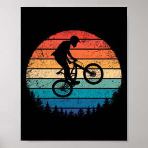 Vintage-Mountainbiking-Retro-Geschenk Downhill End Poster