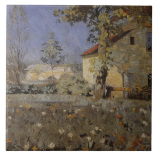 Vintage Mourier-Petersen-Haus im Garten Fliese
