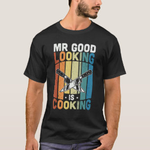 Vintage Mr. Gutaussehend kocht Kulinarischer Koch T-Shirt