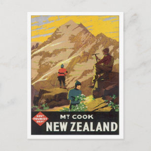 Vintage Mt.Cook Neuseeland Postkarte
