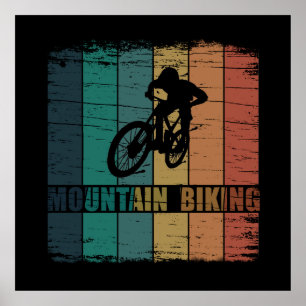 Vintage-MTB-Downhill-Mountainbike Poster
