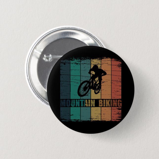 Vintage-MTB-Downhill-Mountainbiking Button (Vorne & Hinten)
