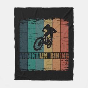 Vintage-MTB-Downhill-Mountainbiking Fleecedecke