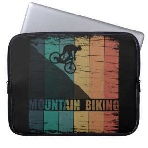 Vintage-MTB-Downhill-Mountainbiking Laptopschutzhülle