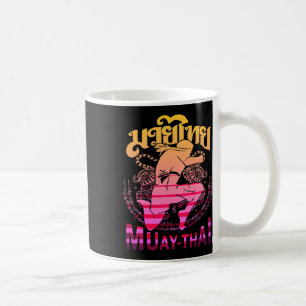 Vintage Muay Thai Kämpfer Thailand Thai Boxing Kic Kaffeetasse