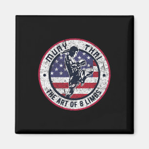 Vintage Muay Thai Karate Boxen Mixed Martial Arts Magnet