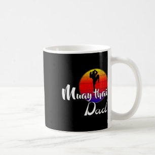 Vintage Muay Thai Papa Retro Sonnenuntergang Lusti Kaffeetasse
