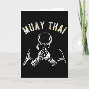 Vintage Muay Thai Training Mma Kickboxen  Karte