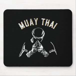 Vintage Muay Thai Training Mma Kickboxen  Mousepad