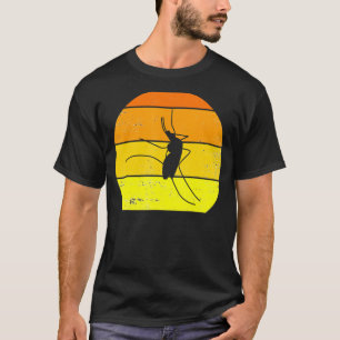 Vintage Mücke Retro Mücke Silhouette Tier T-Shirt