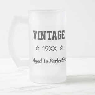 Vintage-Mug, im Laufe der Jahre Perfektioniert Mattglas Bierglas