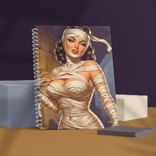 Vintage-Mumie Pin-up Notizbuch