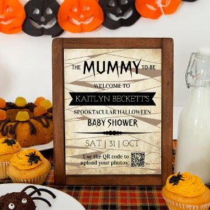 Vintage Mummy   Halloween-Kinderdusche Poster