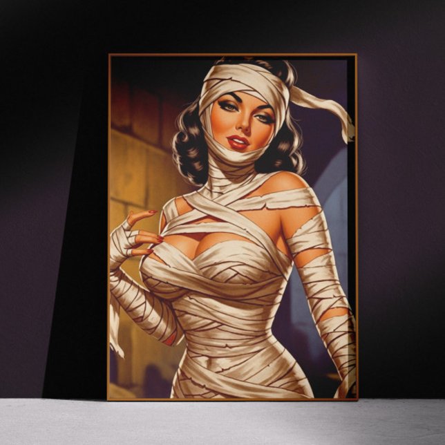 Vintage Mummy Pin-up Poster (Von Creator hochgeladen)