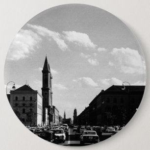Vintage München ludwigstraße Universitätskirche 19 Button