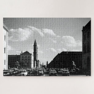 Vintage Münchner Ludwigstraße Puzzle