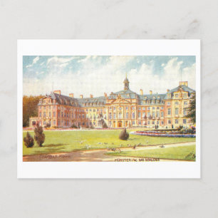 Vintage Münster Deutschland Burg/Schloss Postkarte