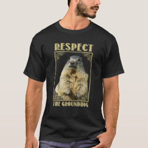 Vintage-Murmeltier-Flüsterer-Silhouette-Geschenk B T-Shirt
