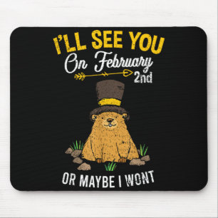 Vintage Murmeltiertag 2. Februar-Feier Mousepad