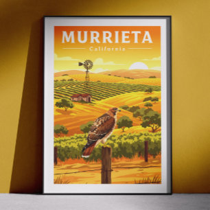 Vintage Murrieta Kalifornien Poster