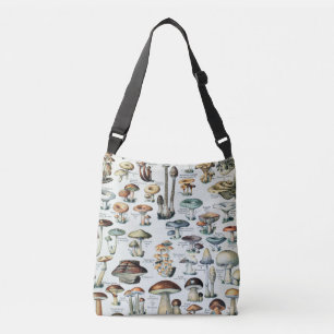 Vintage Mushroom Chart Tote Bag Tragetaschen Mit Langen Trägern