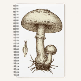 Vintage Mushrooms Notizbuch