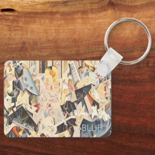 Vintage Music, Art Deco Jazz, Rhapsody in Blue Schlüsselanhänger