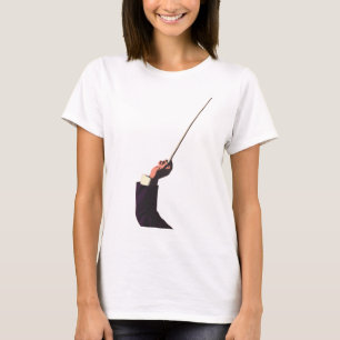 Vintage Music, Conductor's Hand Holding a Baton T-Shirt
