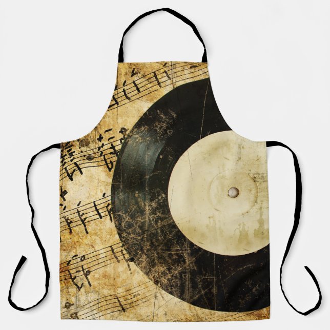 vintage musical background schürze (Vorderseite)