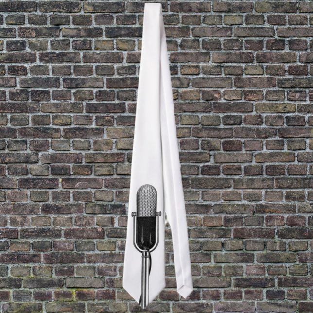 Vintage Musik, altmodisches Retro-Mikrofon Krawatte (Von Creator hochgeladen)