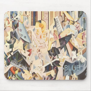Vintage-Musik, Art Deco Jazz, Rhapsodie in Blau Mousepad