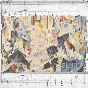 Vintage Musik, Art Deco Jazz, Rhapsody in Blue Handtuch