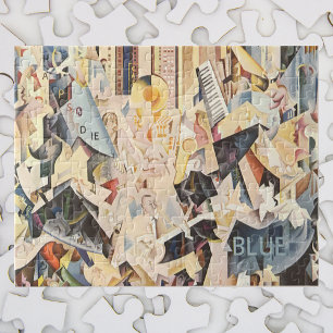 Vintage Musik, Art Deco Jazz, Rhapsody in Blue Puzzle