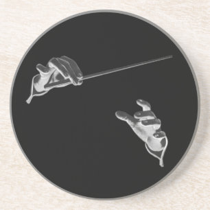 Vintage-Musik, Dirigentenhände mit einem Taktstock Getränkeuntersetzer