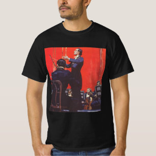 Vintage-Musik, Dirigieren eines Orchesters T-Shirt