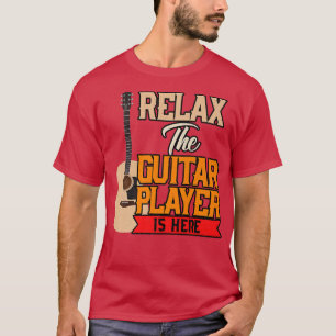 Vintage-Musik entspannt Gitarrenspieler Saiteninst T-Shirt