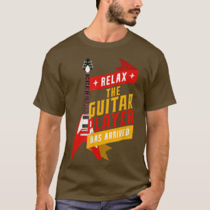 Vintage-Musik entspannt Gitarrenspieler Saiteninst T-Shirt