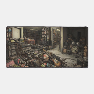 Vintage-Musik inspirierte liminale Hinterzimmer Schreibtischunterlage