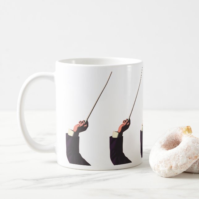 Vintage Musik, Kanonenhefte Kaffeetasse (Mit Donut)