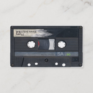Vintage-Musik-Kassette-Band-Look Visitenkarte